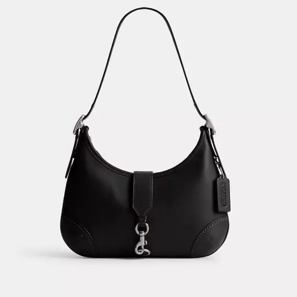 New! Hampton Hobo Bag Silver/Black - Picture 1 of 6